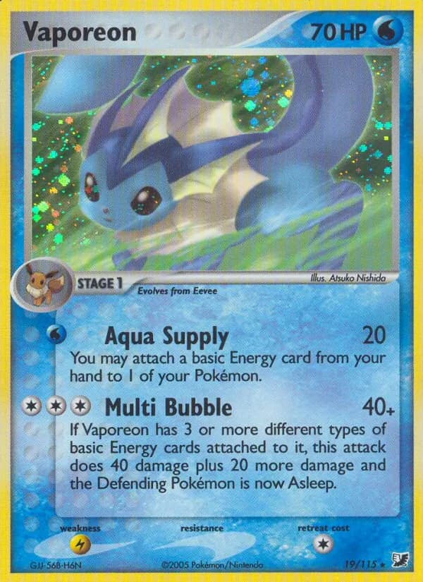 Vaporeon - EX Unseen Forces 19