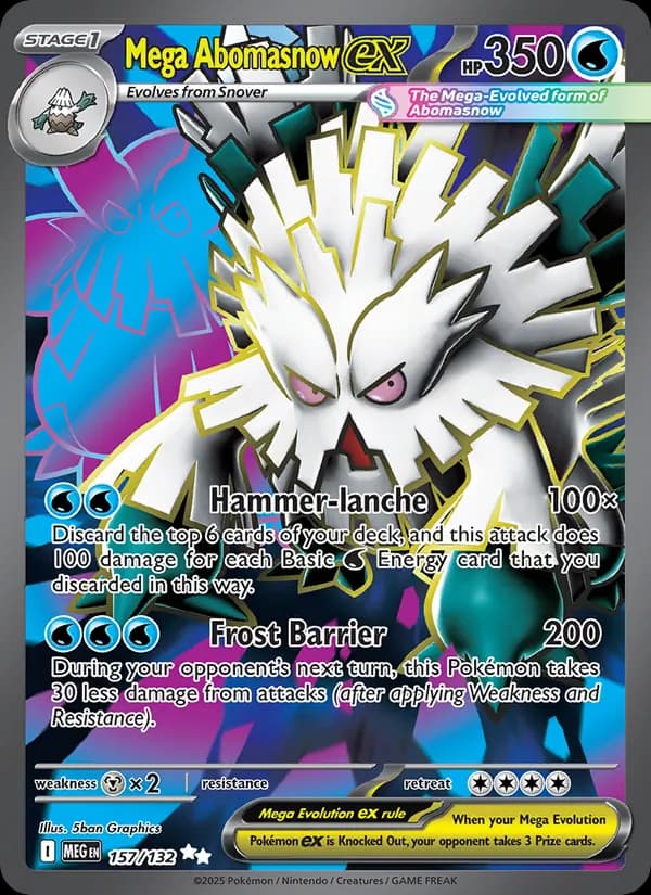 Mega Abomasnow ex - Mega Evolution 157