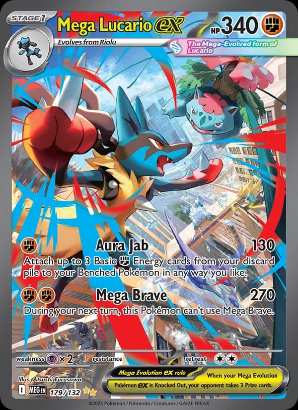 Mega Lucario ex - Mega Evolution 179