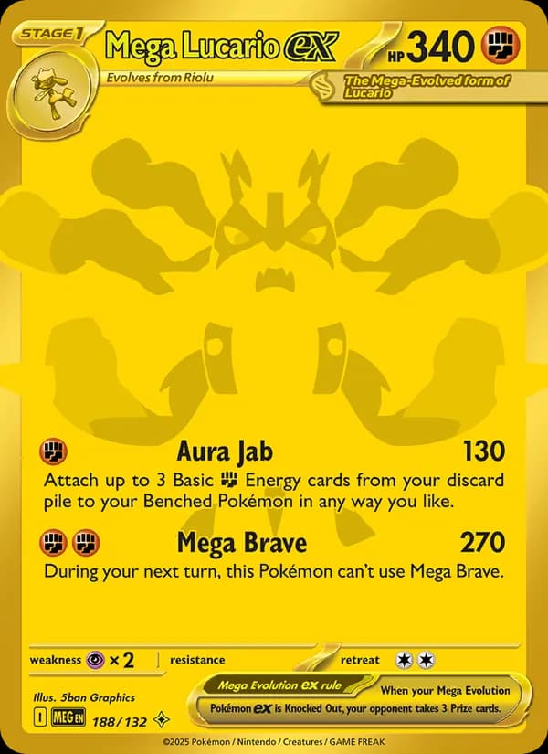 Mega Lucario ex - Mega Evolution 188