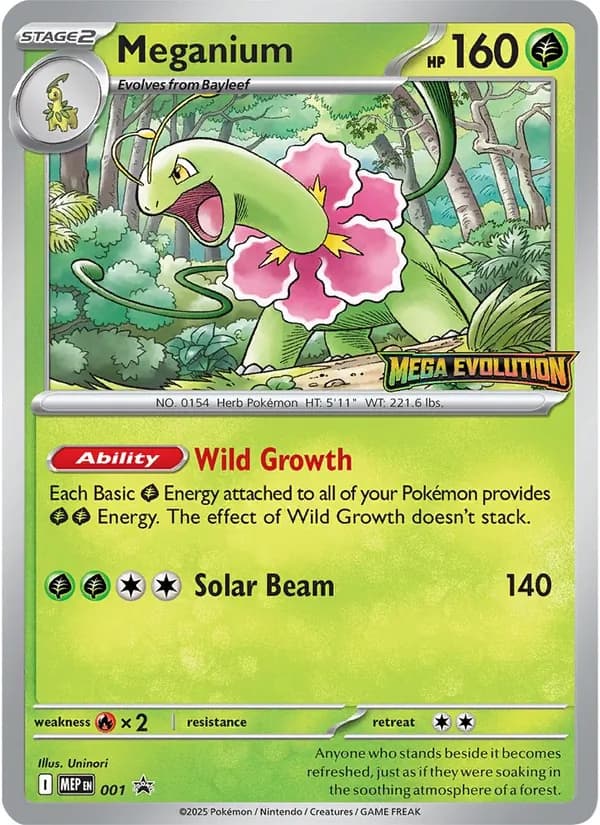 Meganium - MEGA Evolution Promo's 001