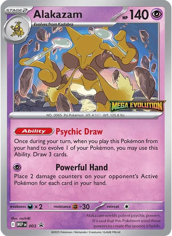 Alakazam - MEGA Evolution Promo's 003