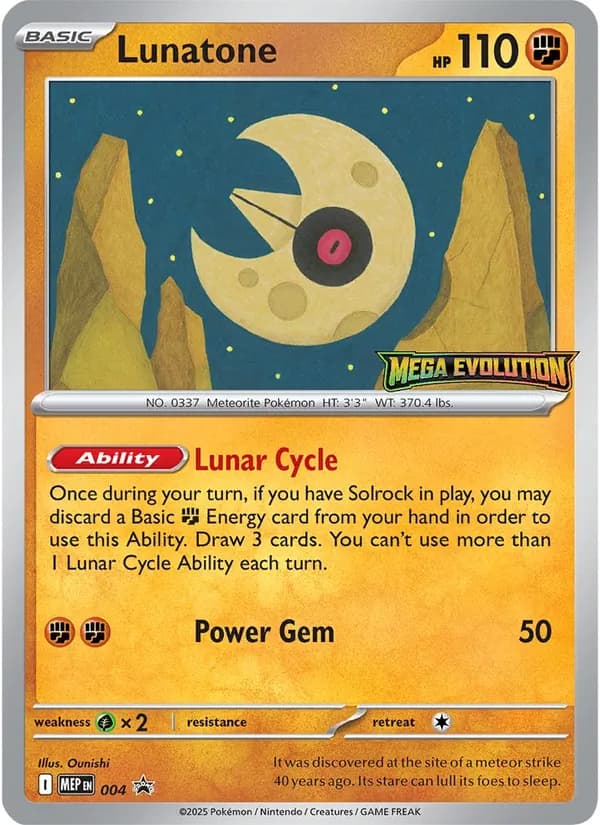 Lunatone - MEGA Evolution Promo's 004