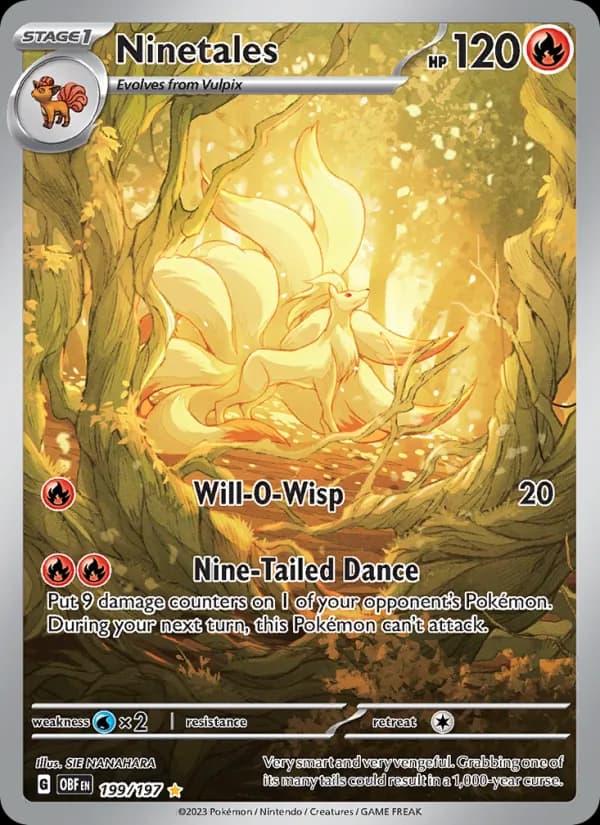 Ninetales - Obsidian Flames 199