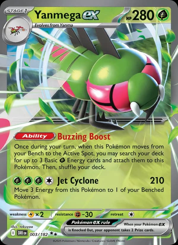 Yanmega ex - Destined Rivals 3
