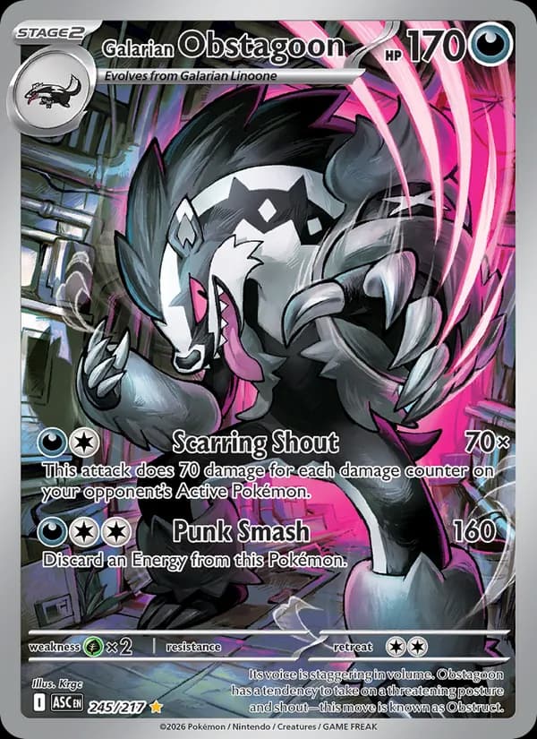 Galarian Obstagoon - Ascended Heroes 245