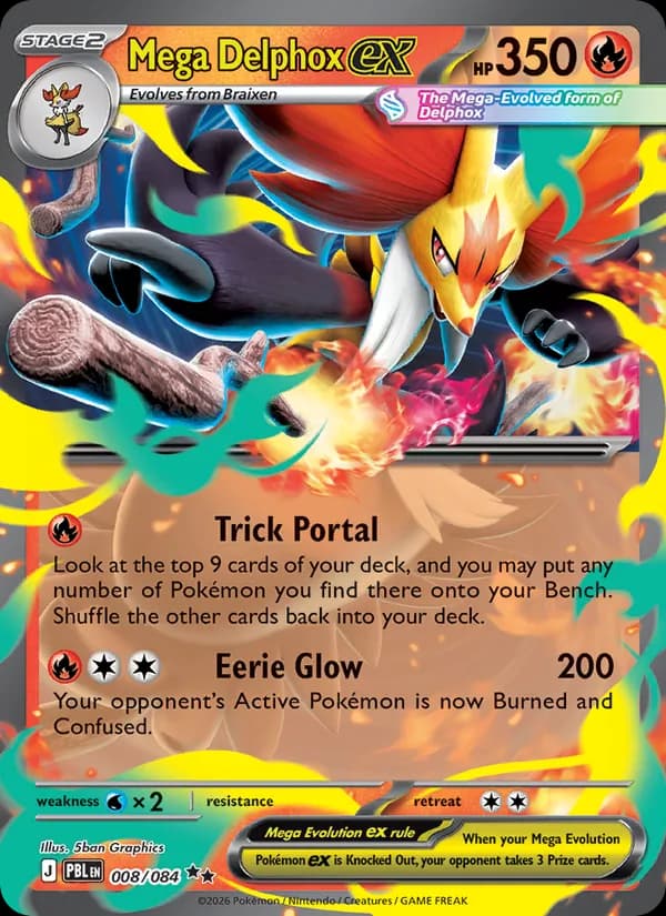 Mega Delphox ex - Pitch Black 8