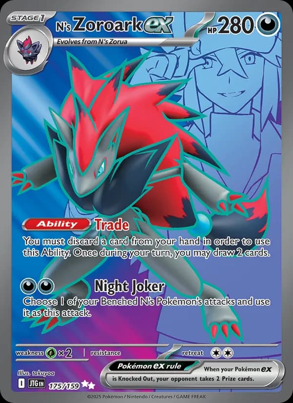 N's Zoroark ex - Journey Together 175