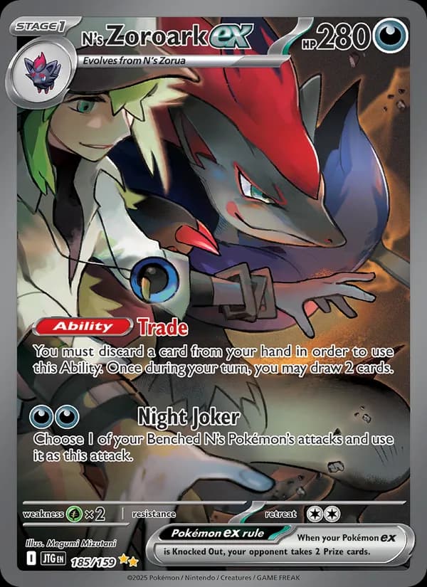 N's Zoroark ex - Journey Together 185