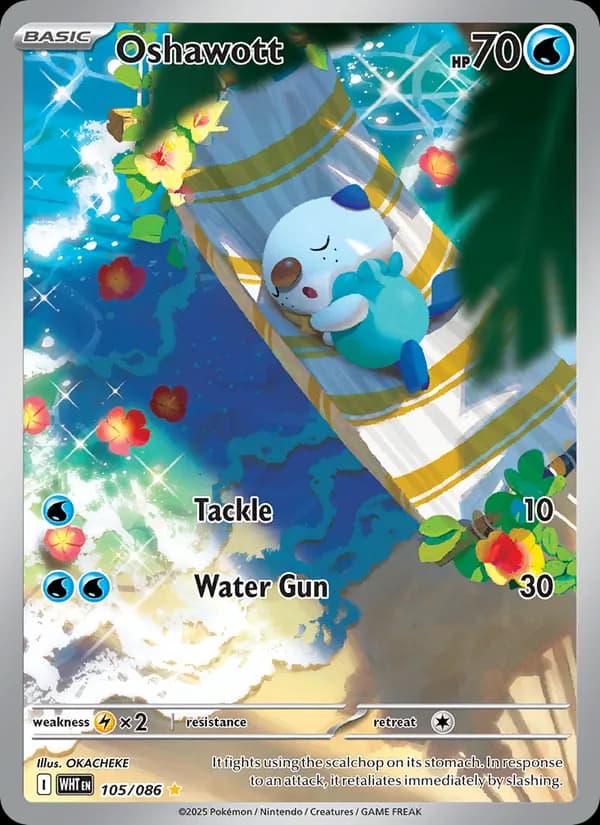 Oshawott - White Flare 105