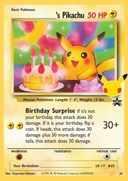 _____'s Pikachu - Celebrations 25Y WP024