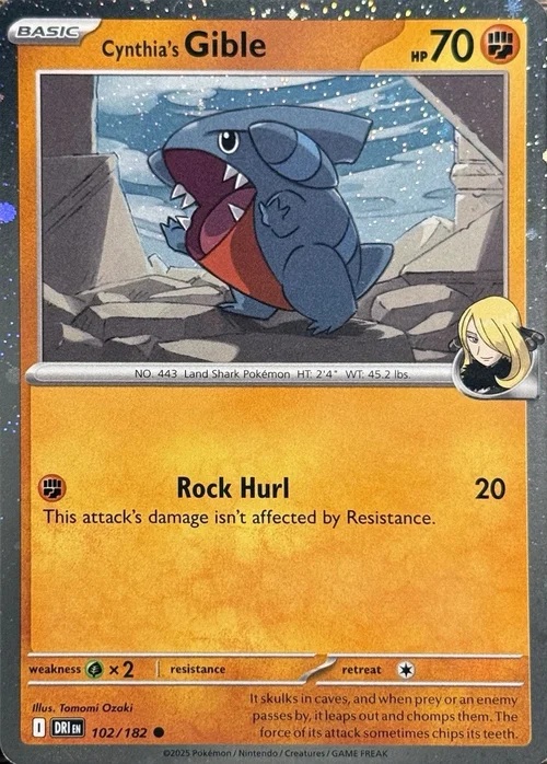 Cynthia's Gible (Cosmos Holo) - Destined Rivals 102