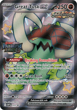 Great Tusk ex - SV Black Star Promos 072