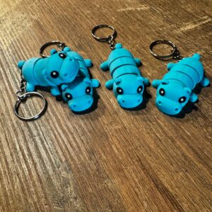 Flexi Nijlpaard Sleutelhanger - Schattig!