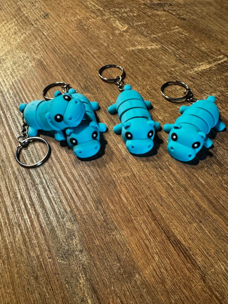 Flexi Nijlpaard Sleutelhanger - Schattig!