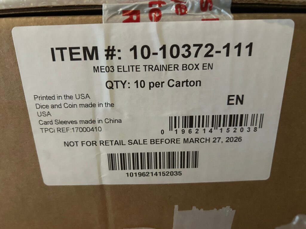 Sealed Case ME03 ETB