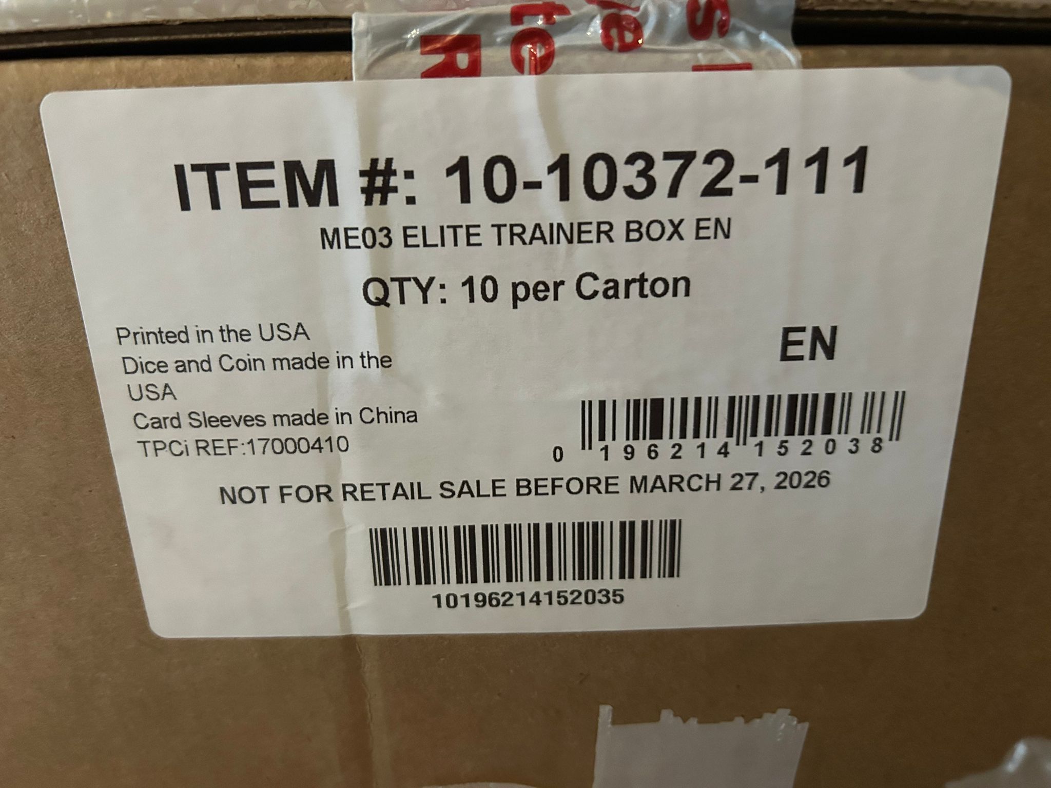 Sealed Case ME03 ETB